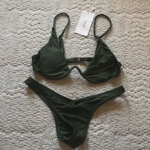Zaful push up plunge wire Bikini top